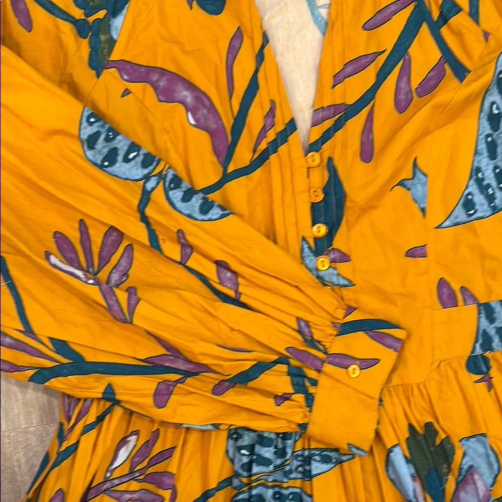 Anthropologie Let Me Be Floral Long Sleeve size XL - Picture 4 of 8